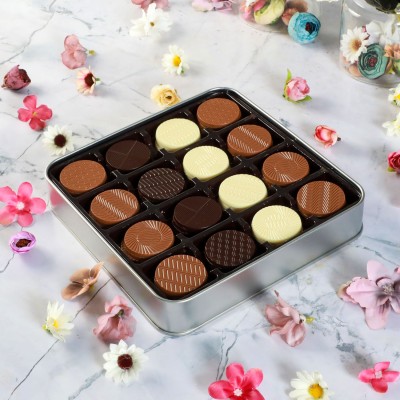 12 Mayıs Hemşireler Günü Hediyesi 64 Adet Yuvarlak Madlen Çikolata (Metal Kutu) - 2