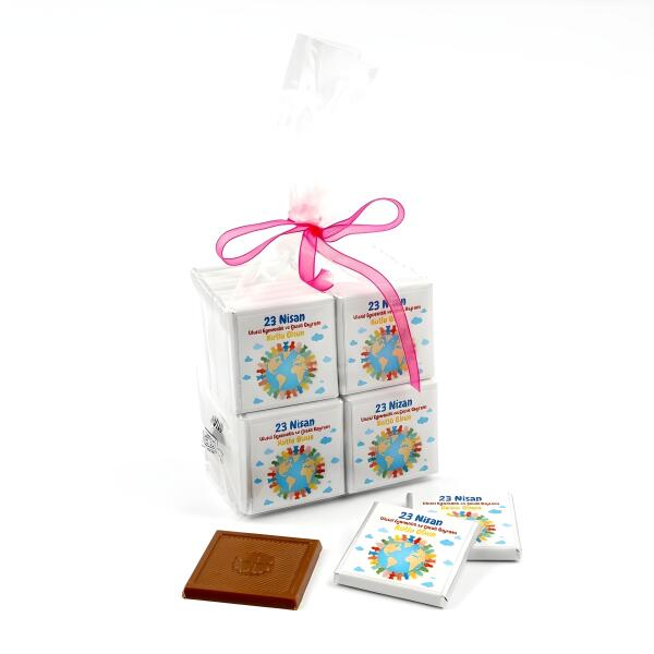 23 Nisan Çocuk Bayramı Hediyesi (50 Adet Madlen Çikolata) Model 3 - 1