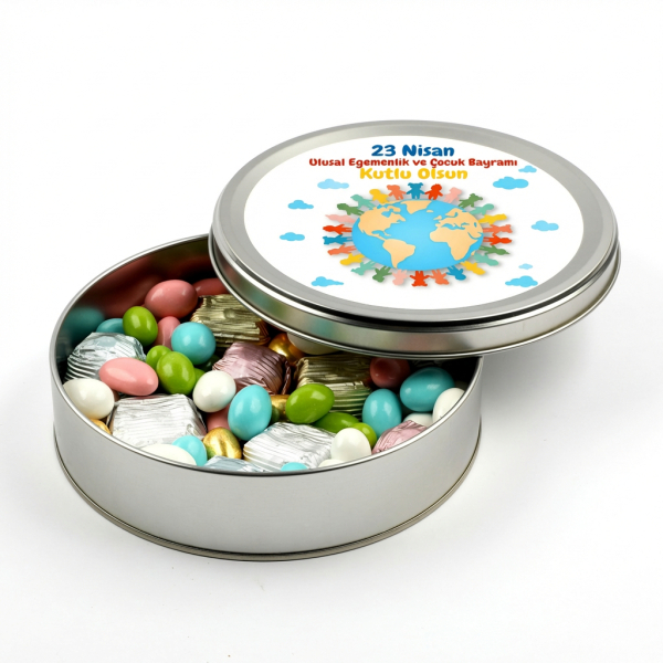 23 Nisan Çocuk Bayramı Hediyesi Kristal Baton Çikolata Draje - 1