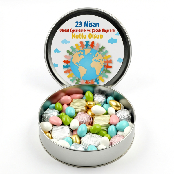 23 Nisan Çocuk Bayramı Hediyesi Kristal Baton Çikolata Draje - 2