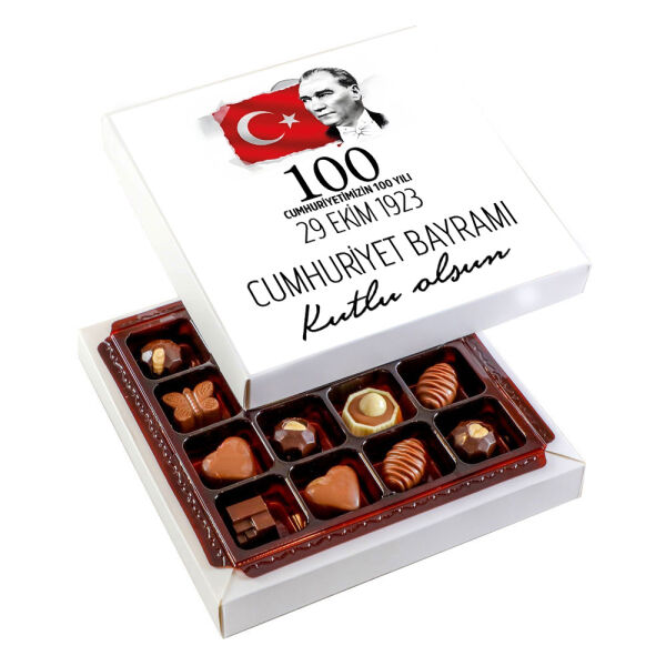 29 Ekim Cumhuriyet Bayramı Hediyesi Special Çikolata (160g) (Beyaz) - 1