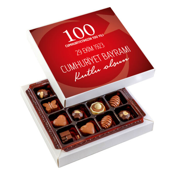 29 Ekim Cumhuriyet Bayramı Hediyesi Special Çikolata (160g) (Kırmızı) - 1
