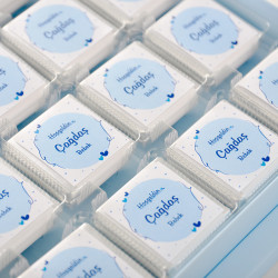 72 pc. Personalized Chocolates in a Lovely Gift Box for Baby Boy Shower & Newborn Celebration - 33