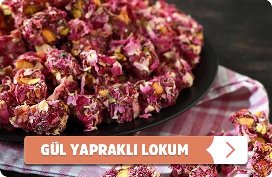 gül yapraklı lokum