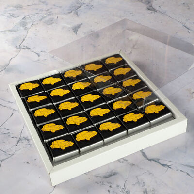 Ahşap Araba Dekorlu Bebek Çikolatası - 2