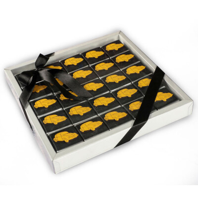 Ahşap Araba Dekorlu Bebek Çikolatası - 1