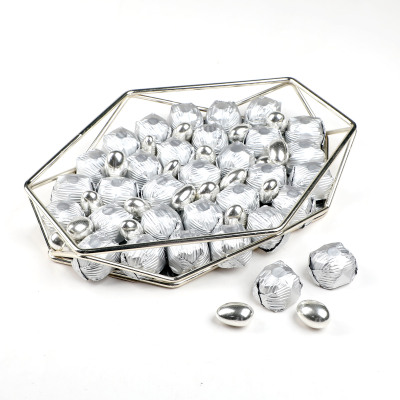 Altıgen Gümüş Aynalı Tepsi Söz Nişan Çikolatası - 2