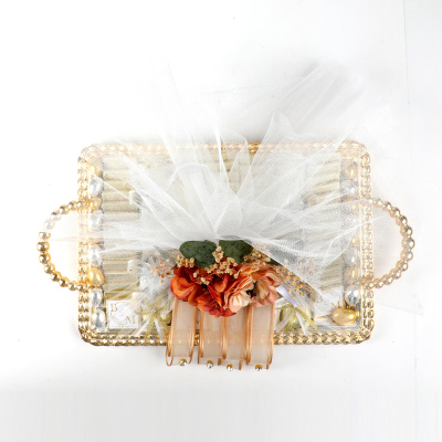 Altın Renk Büyük Tepside Kız İsteme Söz Nişan Çikolatası - 17