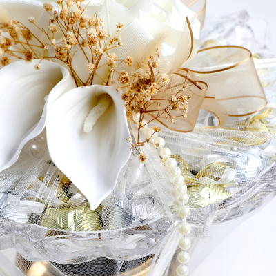 Ayaklı Cam Sunumlukta İsimli Söz Nişan Kız İsteme Madlen TekTaş Çikolatası Draje - 4