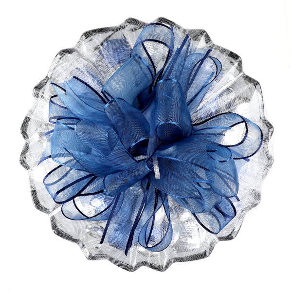 Ayaklı Cam Sunumlukta Söz Nişan Kız İsteme Çikolatası Gümüş Lacivert Kristal Çikolata Draje - 6