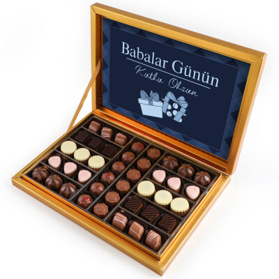 Babalar Günü Hediyesi Special Çikolata 480g (Gold Kutu) - Hacı Şerif