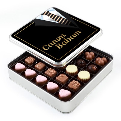 Babalar Günü Hediyesi Special Çikolata (Metal Kutu) - Model-1 - Hacı Şerif