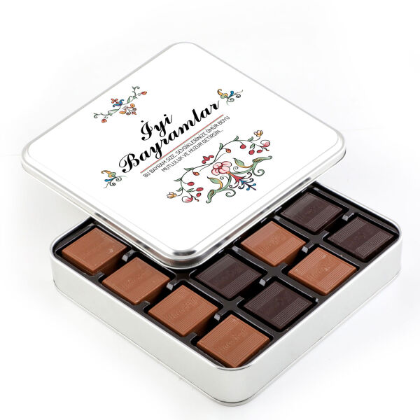 Bayram Hediyesi 64 Adet Madlen Çikolata (Metal Kutu) - 1