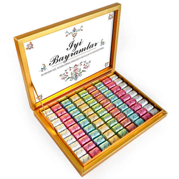 Bayram Hediyesi Baton Çikolata Gold Kutu 740g - 1