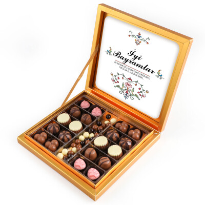 Bayram Hediyesi Kahve Drajeli Special Çikolata 290g (Gold Kutu) - 1