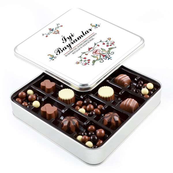 Bayram Hediyesi Kahve Drajeli Special Çikolata (Metal Kutu) - 1