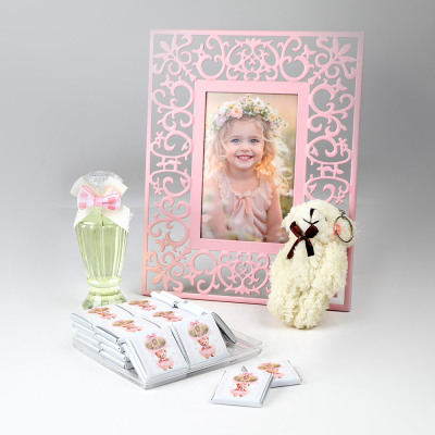 Bebek Hediyesi Fotoğraf Çerçevesi Madlen Çikolata Kolonya Figür - Hacı Şerif