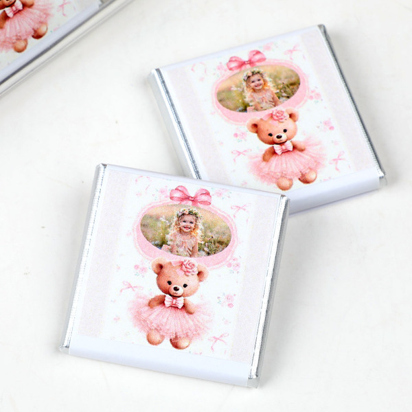 Bebek Hediyesi Fotoğraf Çerçevesi Madlen Çikolata Kolonya Figür - 3