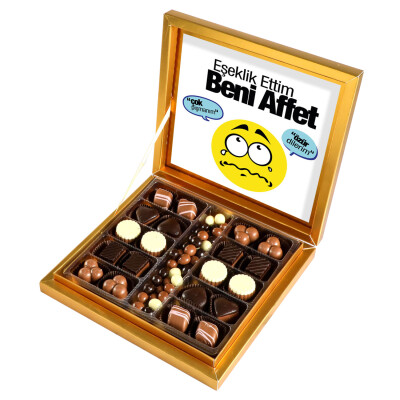 Beni Affet Kahve Drajeli Special Çikolata 290g (Gold Kutu) - Hacı Şerif