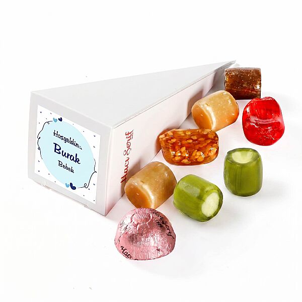 Beyaz Küçük Külah Nane Aromalı Akide + Karışık Akide Şekeri + Çikolatin (Erkek) - 1
