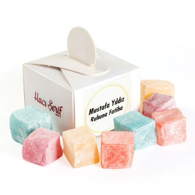 Cenaze Mevlüt Şekeri (Büyük Kutu) Mini Meyve Lokum - Hacı Şerif