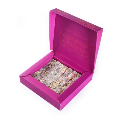 Çifte Kavrulmuş Antep Fıstıklı Narlı Lokum (250 g)- Renkli Kutu - Hacı Şerif