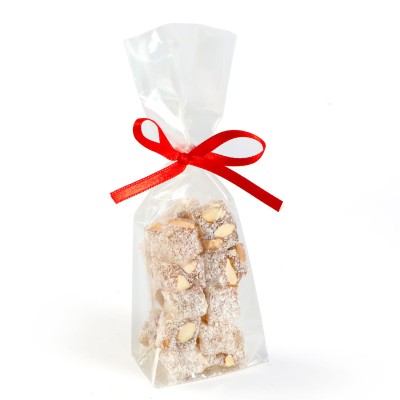 Çifte Kavrulmuş Bademli Hindistan Cevizli Lokum 100g - Hacı Şerif