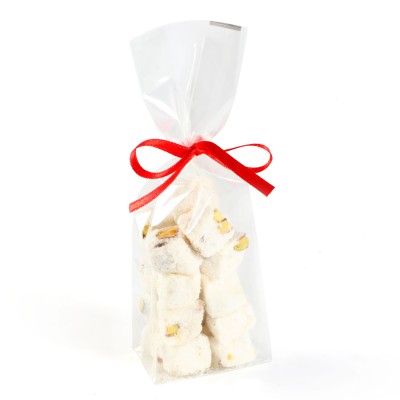 Çifte Kavrulmuş Beyaz Hindistan Cevizli Antep Fıstıklı Lokum 100g - Hacı Şerif