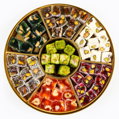 Çifte Kavrulmuş Karışık Çerezli Kare Fitil Lokum Şöleni (500g) - 2