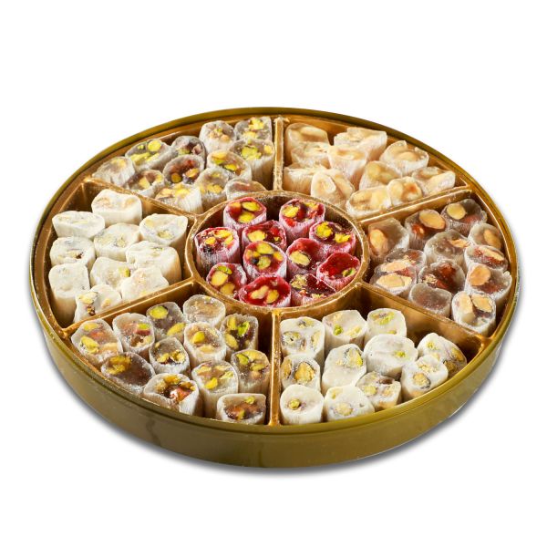 Çifte Kavrulmuş Karışık Yuvarlak Fitil Lokum (500g) - 1