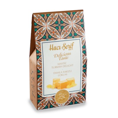 Damla Sakızlı Lokum 125g (Dik Kutu) - Hacı Şerif