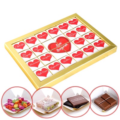 Mesajlı Sevgiliye Hediye 24'lü Puzzle 4 Farklı Lezzet - Hacı Şerif