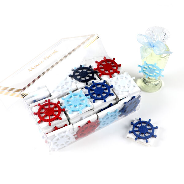 Dümen Dekorlu Bebek Çikolatası (50 Adet Madlen Çikolata) + Kolonya - 1