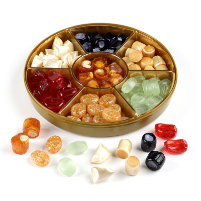 El Yapımı Karışık Akide Şekeri 400g (Yuvarlak Kutu) - Hacı Şerif