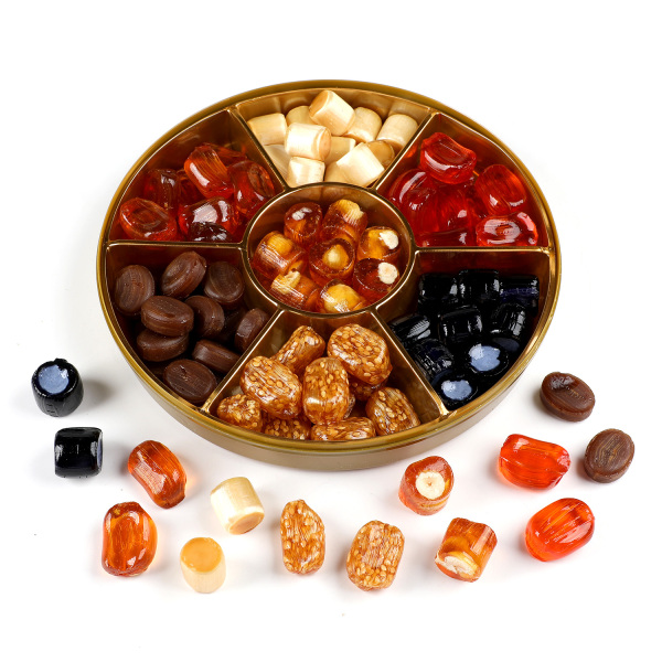 El Yapımı Karışık Akide Şekeri 400g (Yuvarlak Kutu) - 6