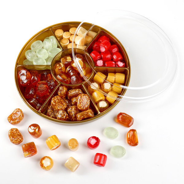 El Yapımı Karışık Akide Şekeri 400g (Yuvarlak Kutu) - 1