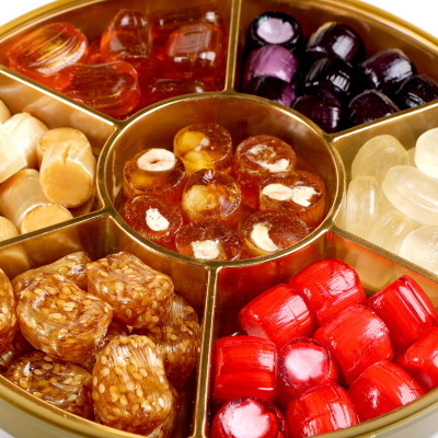 El Yapımı Karışık Akide Şekeri 400g (Yuvarlak Kutu) - 4