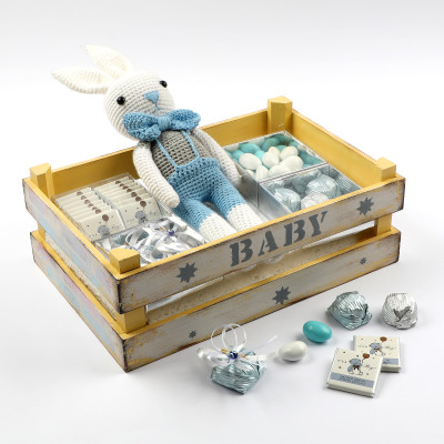 Erkek Bebek Çikolatası Oyuncaklı Hediye Kutusu - Hacı Şerif