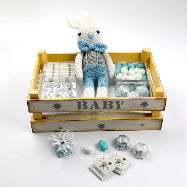 Erkek Bebek Çikolatası Oyuncaklı Hediye Kutusu - 4