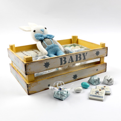 Erkek Bebek Çikolatası Oyuncaklı Hediye Kutusu - 5