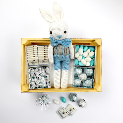 Erkek Bebek Çikolatası Oyuncaklı Hediye Kutusu - 6