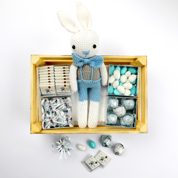 Erkek Bebek Çikolatası Oyuncaklı Hediye Kutusu - 6