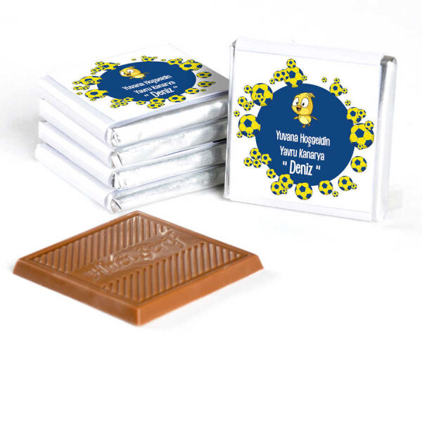 Erkek Bebek Dökme Bebek Çikolatası (50 Adet Madlen Çikolata) + Figürlü Kolonya - 17