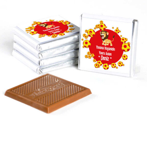 Erkek Bebek Dökme Bebek Çikolatası (50 Adet Madlen Çikolata) - 19