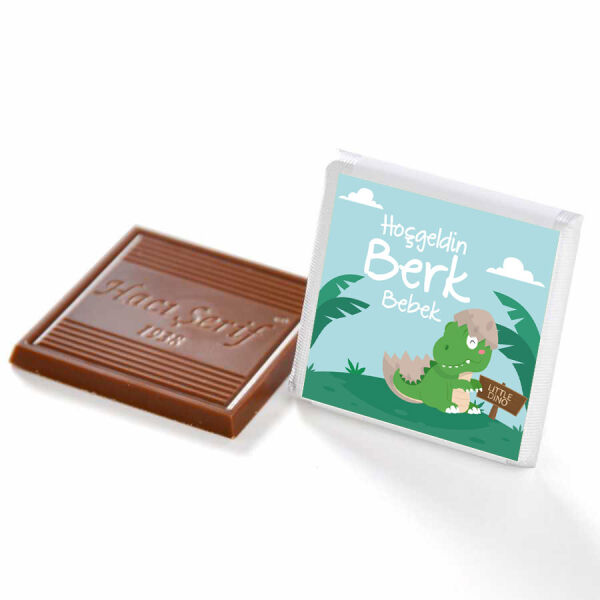 Erkek Bebek Dökme Bebek Çikolatası (50 Adet Madlen Çikolata) - 25