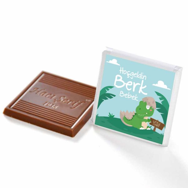 Erkek Bebek Dökme Bebek Çikolatası (70 Adet Madlen Çikolata) - 11