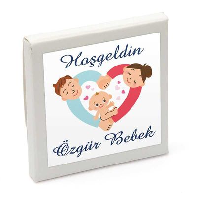 Erkek Bebek Lokumu (32 Adet İnce Kesim Lokum) Sunum Kutusu - 19