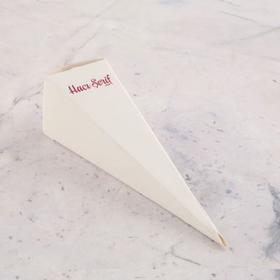 Firmalara Özel Kurumsal Promosyon Logolu Beyaz Küçük Külah Çifte Kavrulmuş Lokum - 2