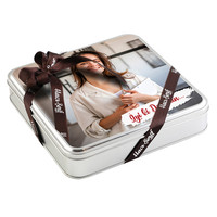 Fotoğraflı Doğum Günü Hediyesi Tahinli Truffle Çikolata (Metal Kutu) - 2