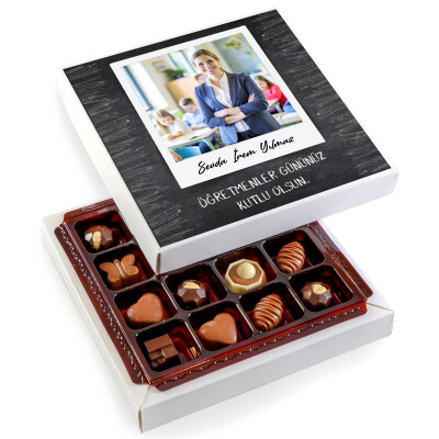 Fotoğraflı İsimli Öğretmenler Günü Hediyesi Minik Lezzetler Special Çikolata (160g) - 1